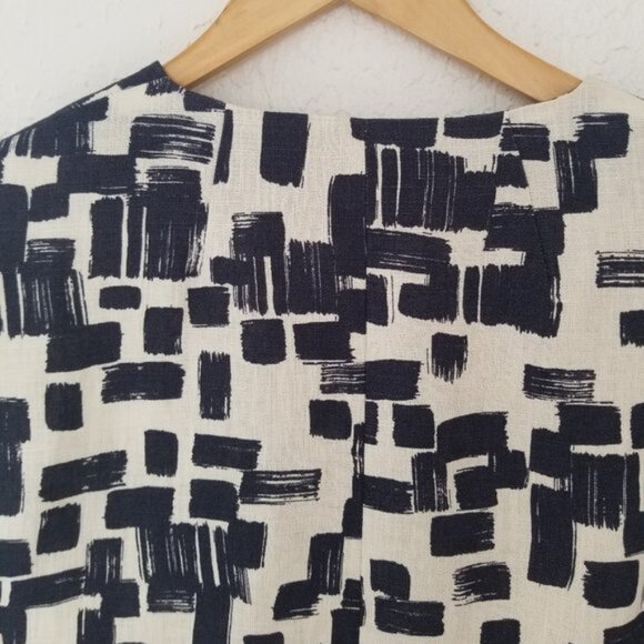 Weekend MaxMara Navy Printed Linen Jacket - Picture 9 of 9